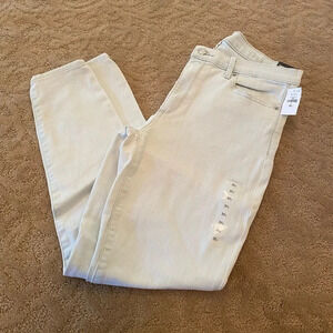 NWT gap stretch skinny ankle jeans sky blue 31 light indigo mid rise new pale